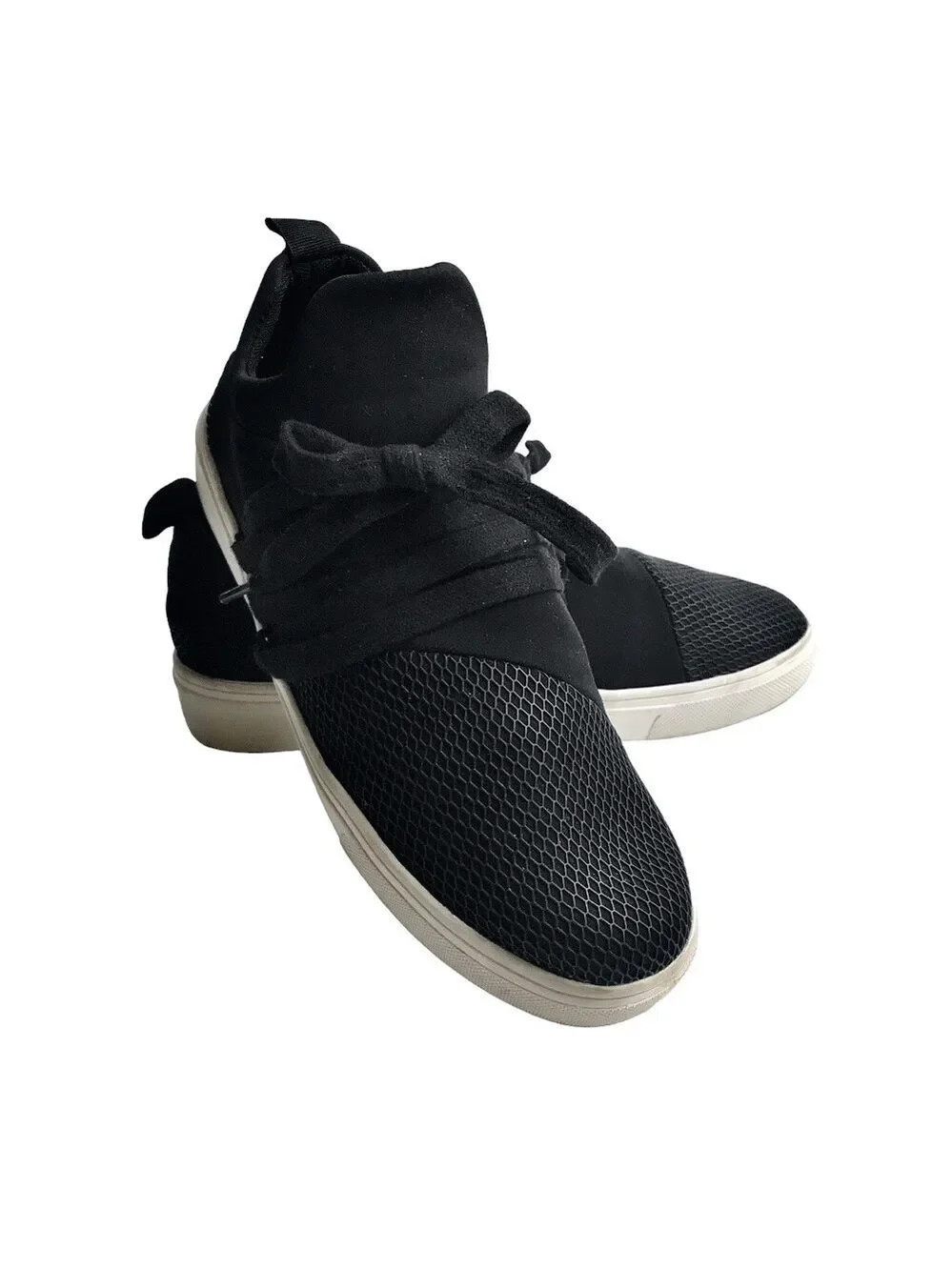 Steve Madden Lancer Black Sneakers 8.5 M
